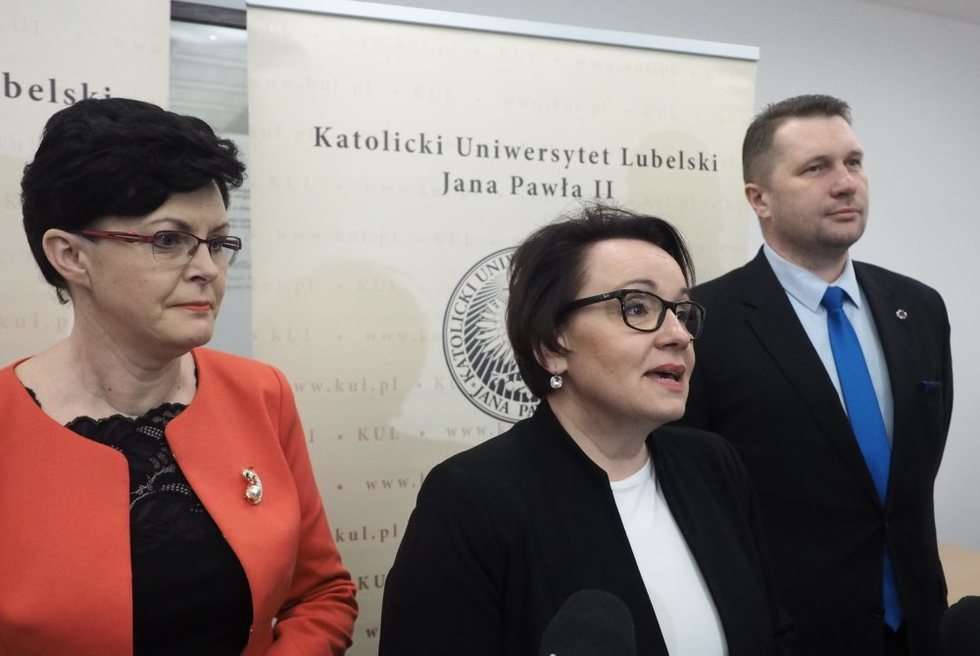  Minister Edukacji Narodowej Anna Zalewska na KUL (zdjęcie 4) - Autor: Wojciech Nieśpiałowski