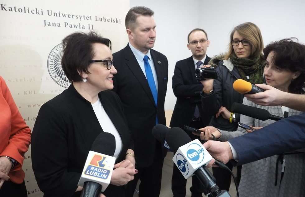  Minister Edukacji Narodowej Anna Zalewska na KUL  - Autor: Wojciech Nieśpiałowski
