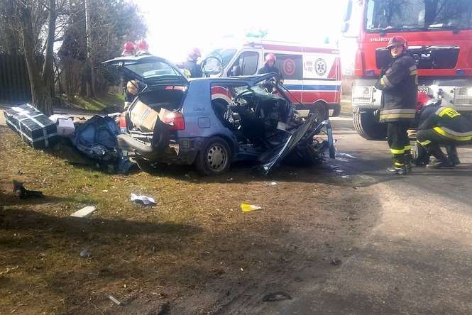 Wypadek w Nasutowie - Autor: alarm24@dziennikwschodni.pl