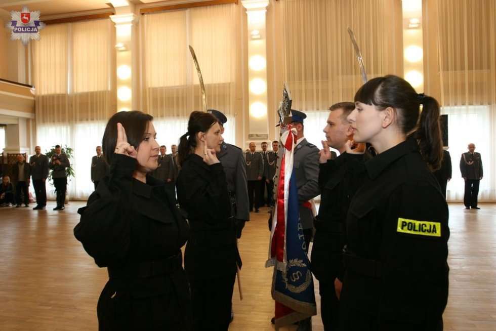  Ślubowanie nowych policjantów (zdjęcie 4) - Autor: KWP Lublin
