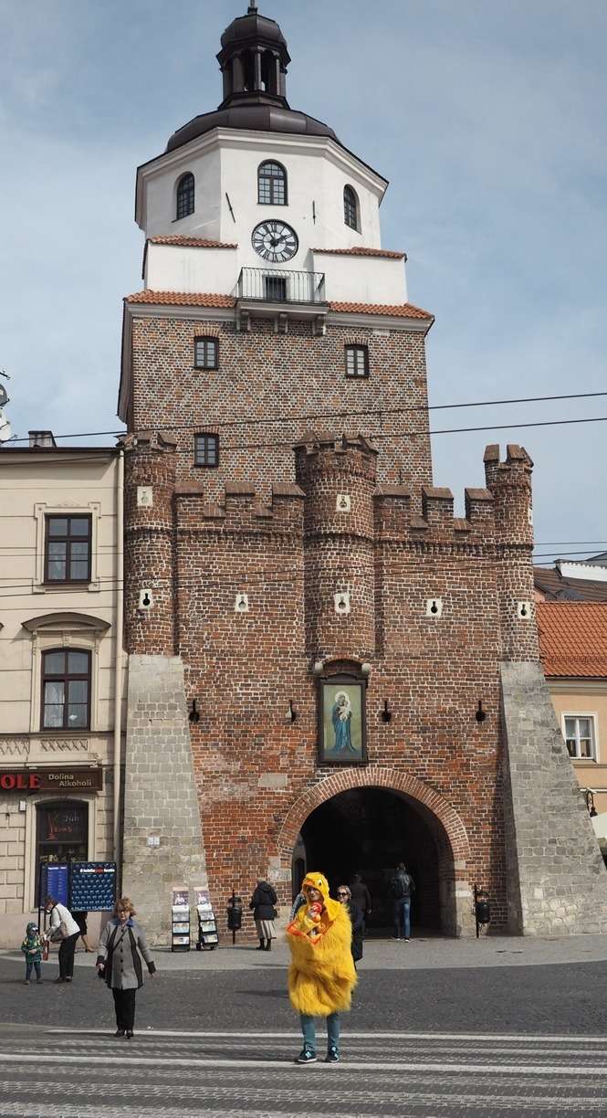 Happening promujący wyścig kaczek