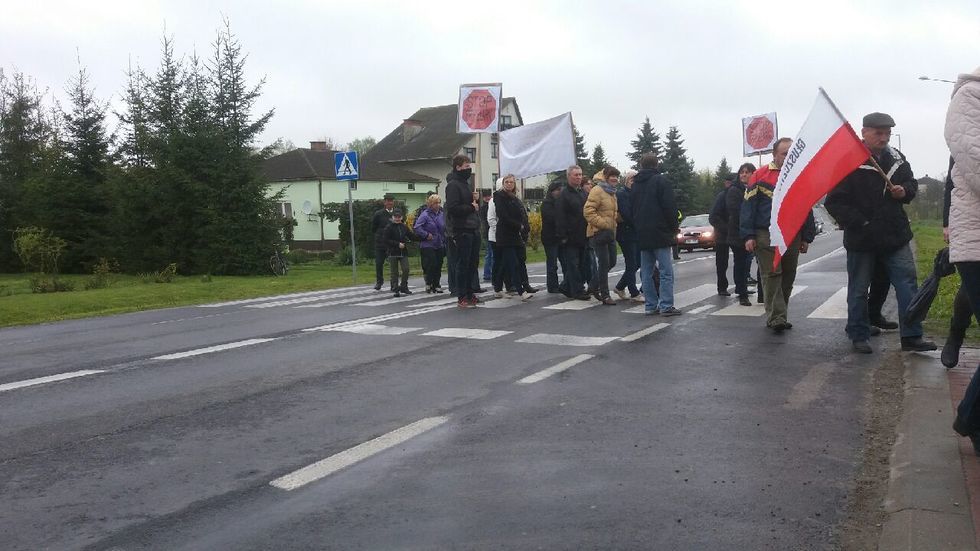  Protest w Czerniejowie (zdjęcie 9) - Autor: Jarosław Tatara
