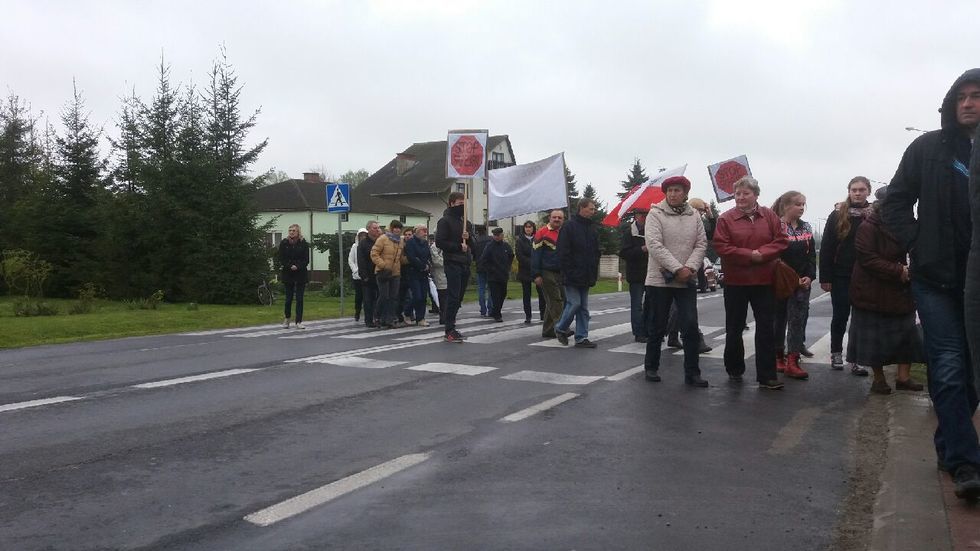  Protest w Czerniejowie (zdjęcie 4) - Autor: Jarosław Tatara