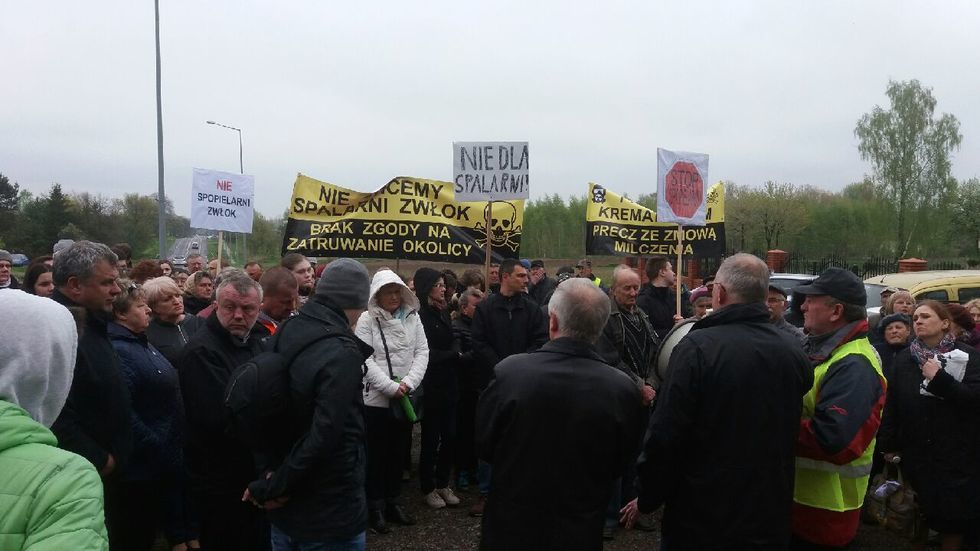  Protest w Czerniejowie  - Autor: Jarosław Tatara