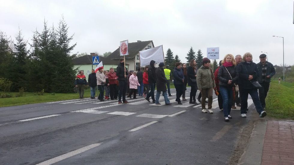  Protest w Czerniejowie (zdjęcie 5) - Autor: Jarosław Tatara