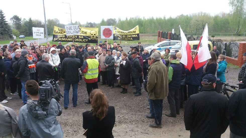  Protest w Czerniejowie (zdjęcie 3) - Autor: Jarosław Tatara