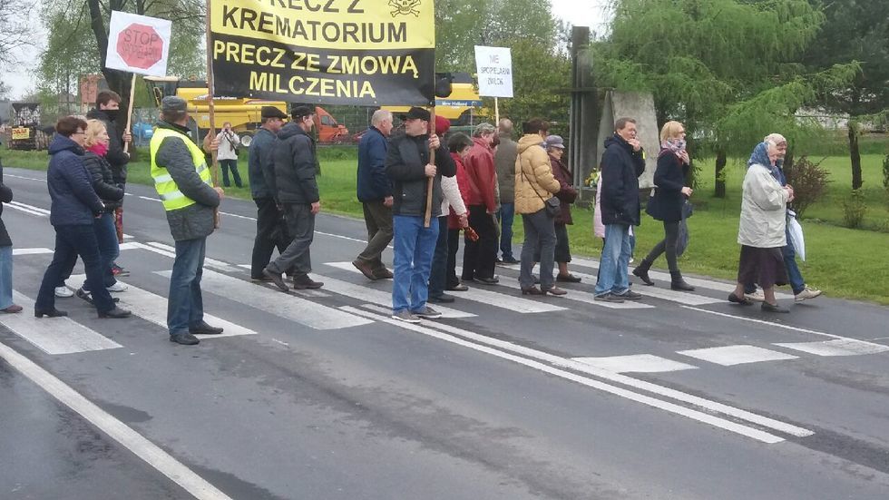  Protest w Czerniejowie (zdjęcie 7) - Autor: Jarosław Tatara
