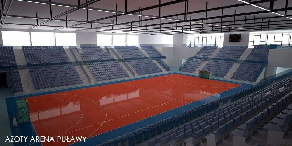  Azoty Arena Puławy - wizualizacje hali sportowej (zdjęcie 1) - Autor: UM Puławy