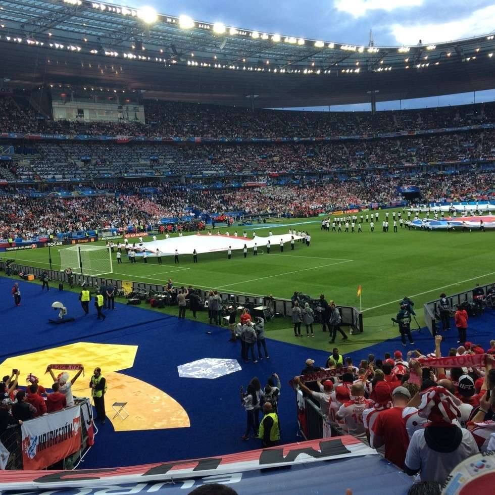  Polska - Niemcy. Trybuny na Stade de France (zdjęcie 12) - Autor: Marek 