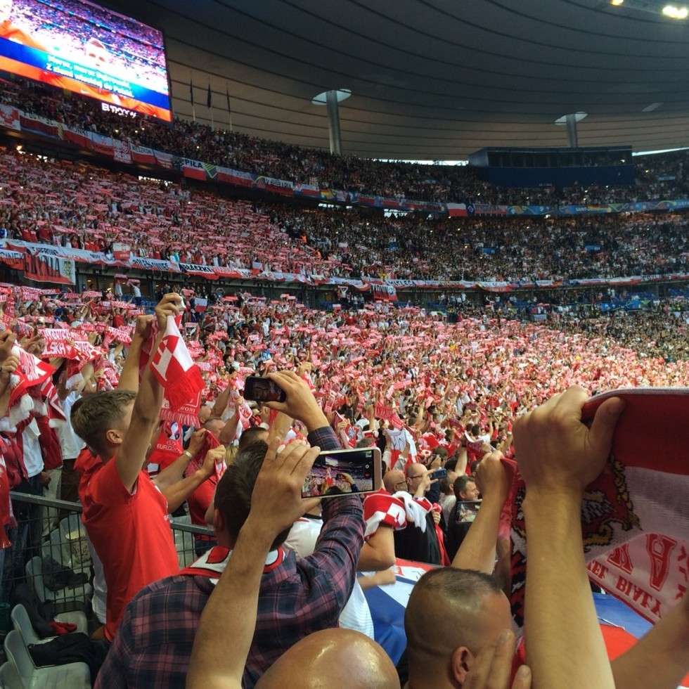  Polska - Niemcy. Trybuny na Stade de France (zdjęcie 6) - Autor: Marek 