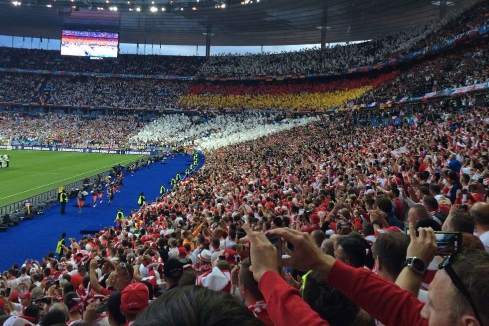  Polska - Niemcy. Trybuny na Stade de France (zdjęcie 10) - Autor: Marek 