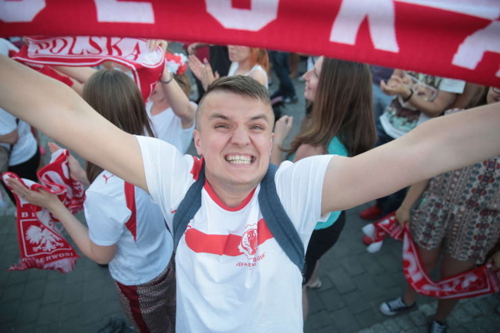  Strefa kibica: Polska – Ukraina 1:0 (zdjęcie 40) - Autor: Maciej Kaczanowski