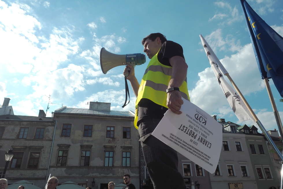  Czarny protest KOD w Lublinie  - Autor: Maciej Kaczanowski
