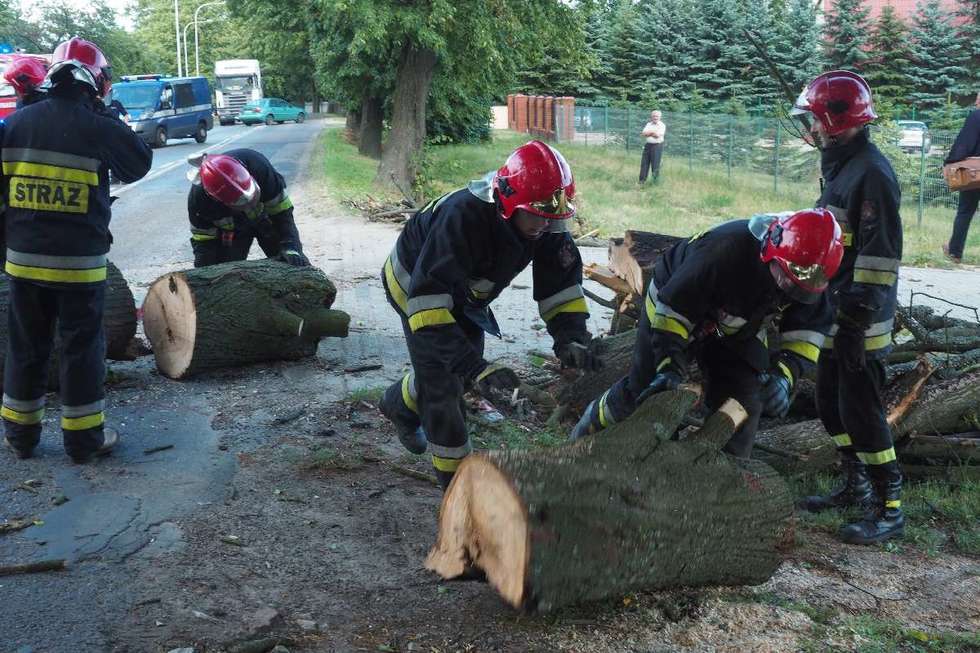  Drzewo spadło na samochód na ul. Nałęczowskiej (zdjęcie 15) - Autor: Maciej Kaczanowski