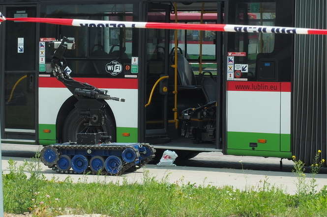 Tajemniczy pakunek w autobusie MPK Lublin