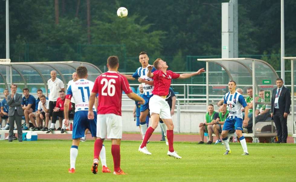  Inauguracja I ligi: Wisła Puławy – MKS Kluczbork 0:0 (zdjęcie 13) - Autor: Maciej Kaczanowski