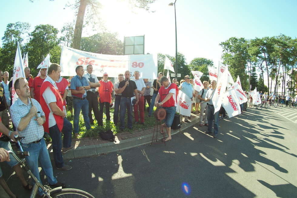  Protest w PZL-Świdnik (zdjęcie 9) - Autor: Maciej Kaczanowski