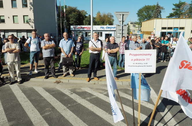 Protest w PZL-Świdnik