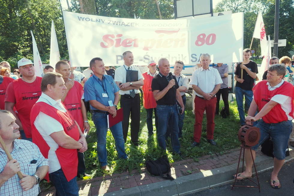  Protest w PZL-Świdnik  - Autor: Maciej Kaczanowski
