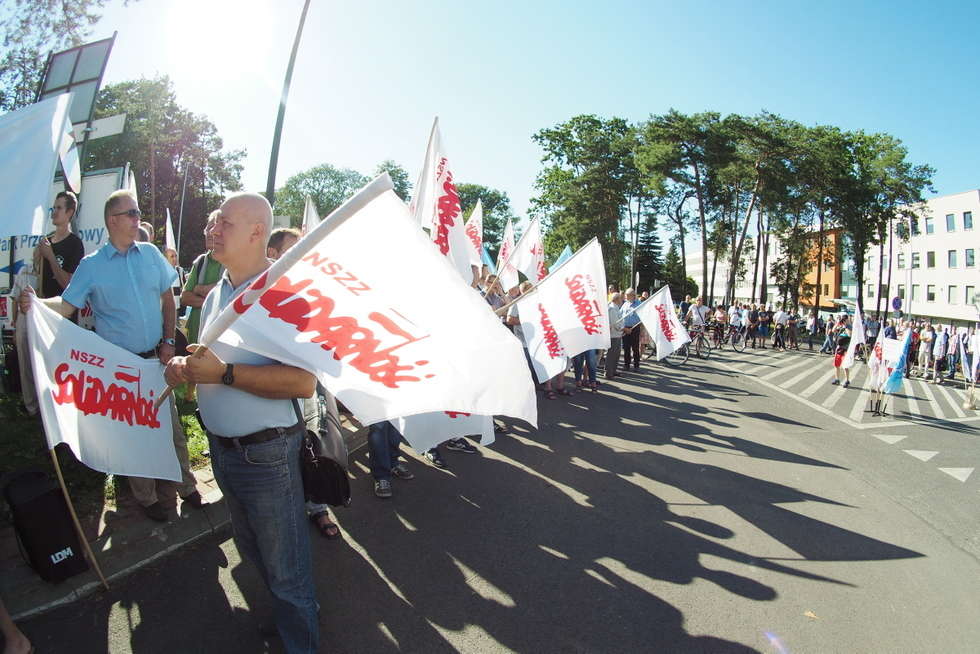  Protest w PZL-Świdnik (zdjęcie 5) - Autor: Maciej Kaczanowski