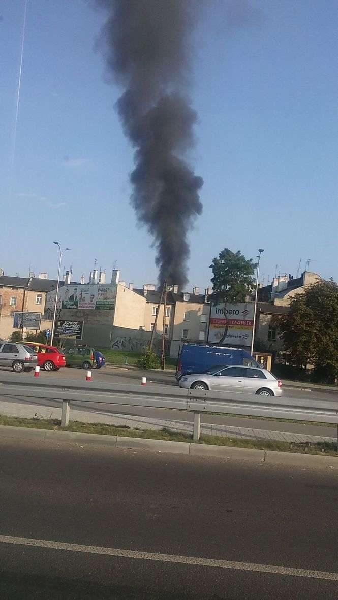 Pożar w Lublinie. Zdjęcia internautów