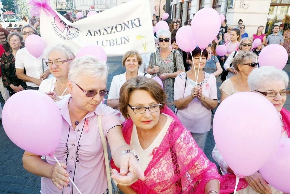  Marsz Różowej Wstążki w Lublinie (zdjęcie 4) - Autor: Dorota Awiorko