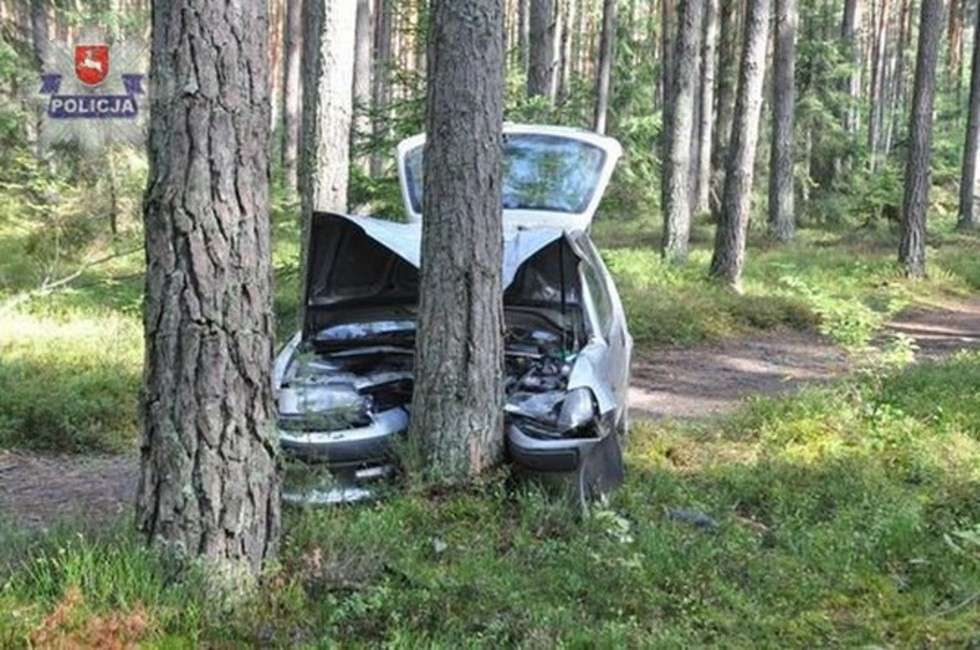  Rozbili samochód w lesie i poszli spać (zdjęcie 1) - Autor: Policja