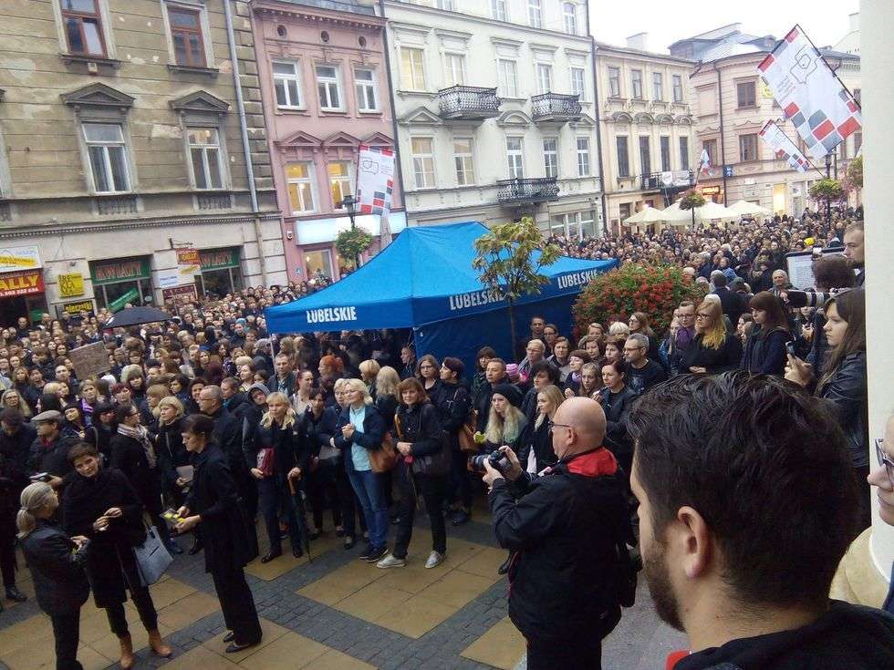  Czarny Protest w Lublinie (zdjęcie 3) - Autor: Agnieszka Mazuś