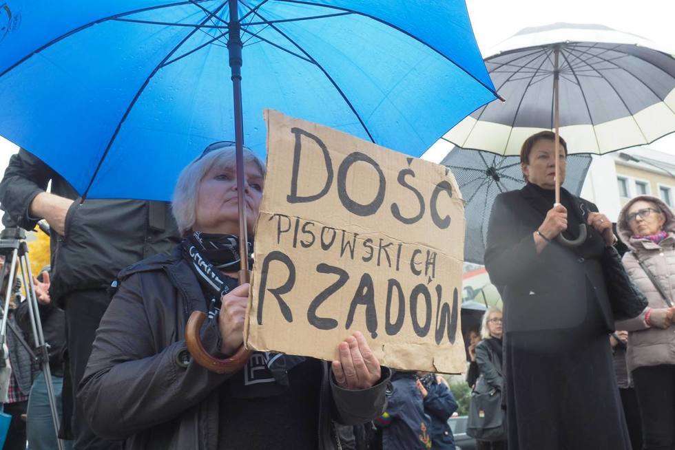  Czarny Protest na pl. Lecha Kaczyńskiego i Łokietka w Lublinie  - Autor: Maciej Kaczanowski