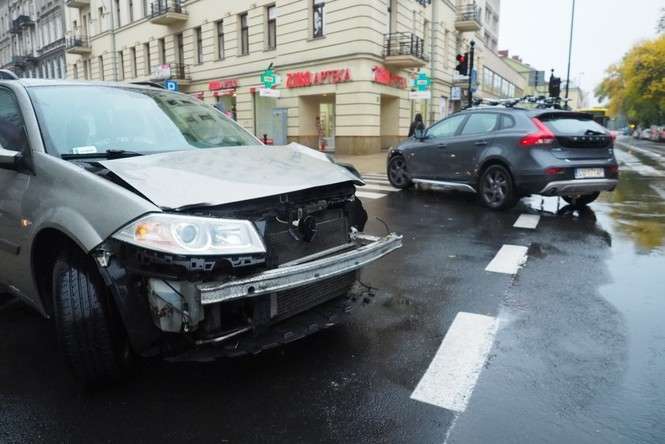 Kolizja na ul. Krakowskie Przedmieście