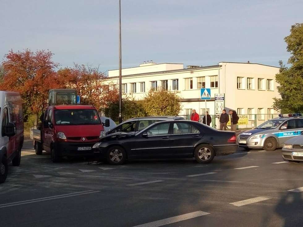 Wypadek na ul. Związkowej w Lublinie (zdjęcie 2) - Autor: Paweł Buczkowski