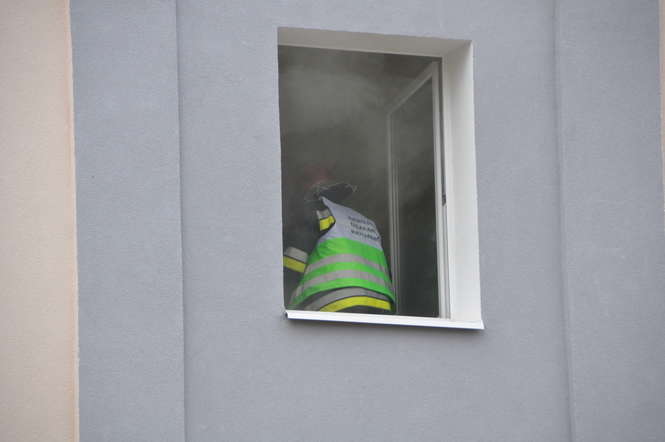 Pożar mieszkania w Świdniku