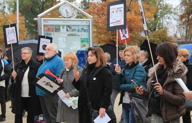 Czarny protest w Puławach