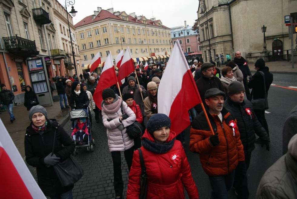  Marsz KOD 11 listopada w Lublinie  - Autor: AS