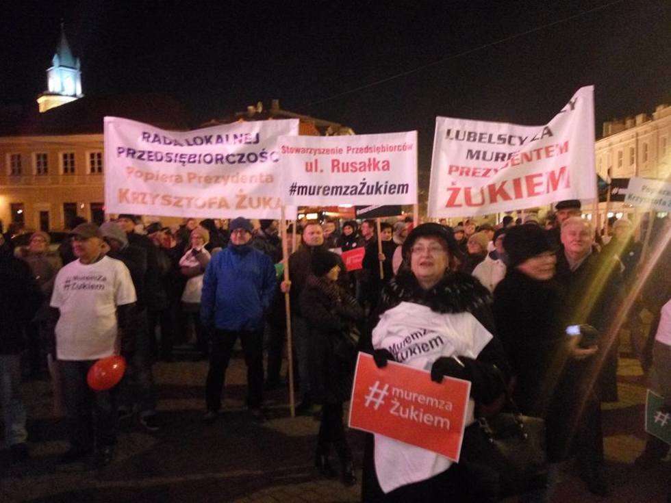 Manifestacja w obronie Krzysztofa Żuka (zdjęcie 15) - Autor: Paweł Buczkowski