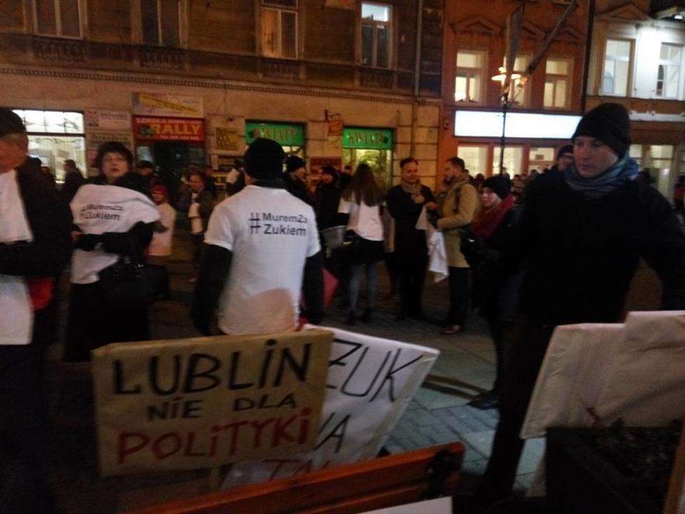  Manifestacja w obronie Krzysztofa Żuka (zdjęcie 16) - Autor: Paweł Buczkowski