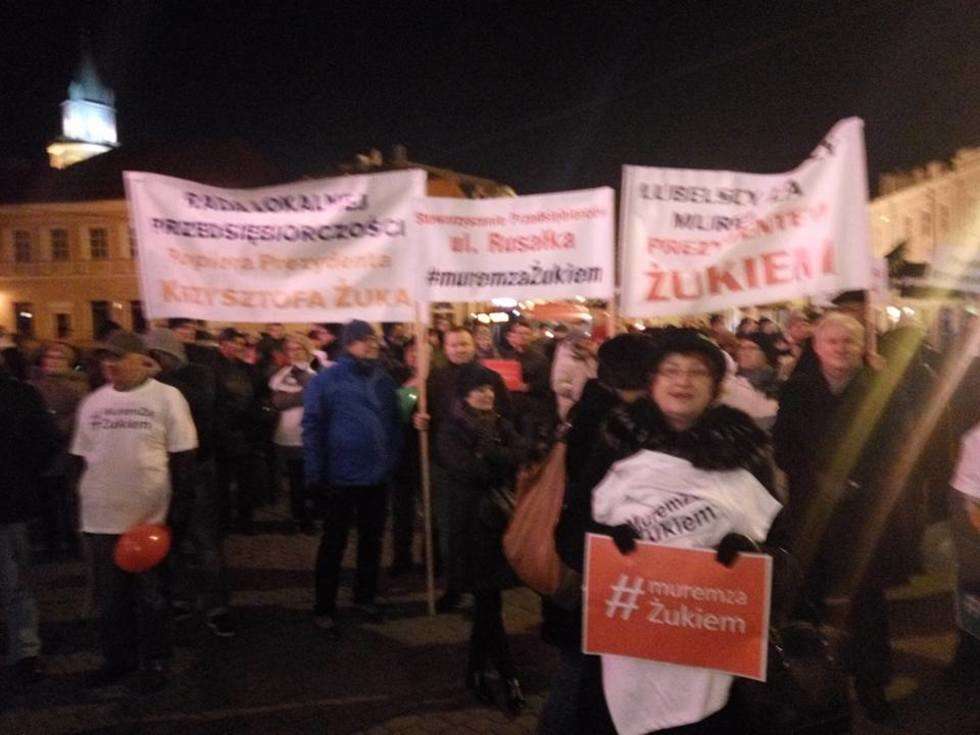  Manifestacja w obronie Krzysztofa Żuka (zdjęcie 18) - Autor: Paweł Buczkowski