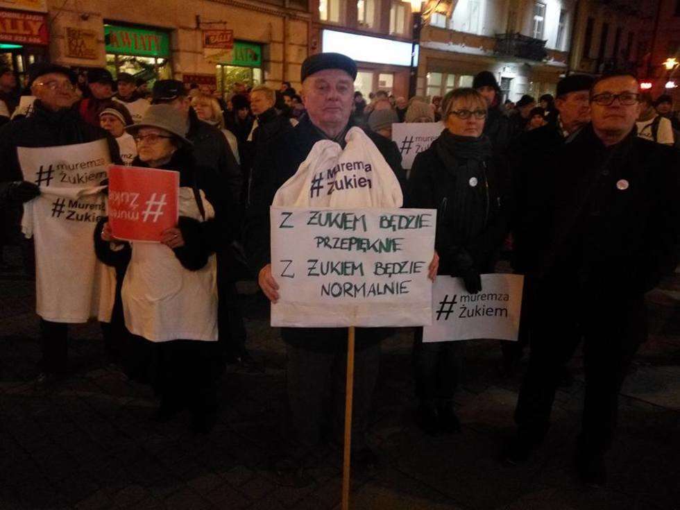  Manifestacja w obronie Krzysztofa Żuka (zdjęcie 20) - Autor: Paweł Buczkowski