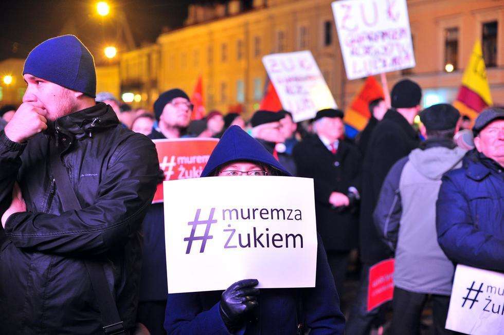  Manifestacja Murem za Żukiem w Lublinie (zdjęcie 3) - Autor: FotoArt Lublin