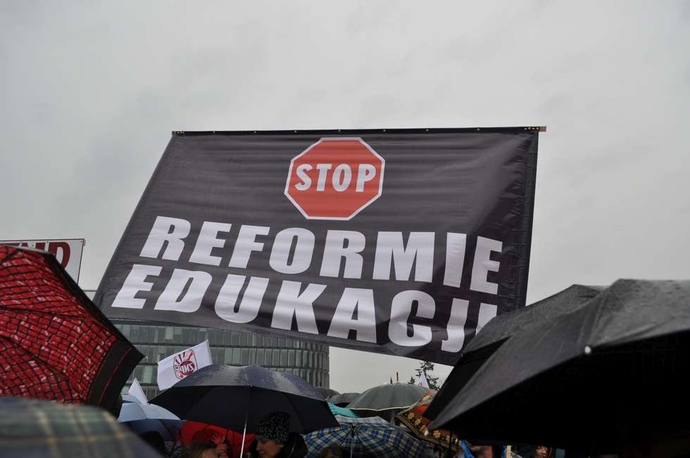  Protest nauczycieli w Warszawie (zdjęcie 22) - Autor: Agnieszka Kasperska