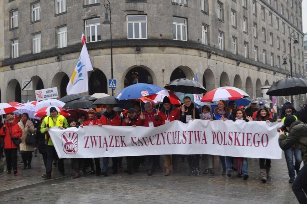  Protest nauczycieli w Warszawie (zdjęcie 3) - Autor: Agnieszka Kasperska