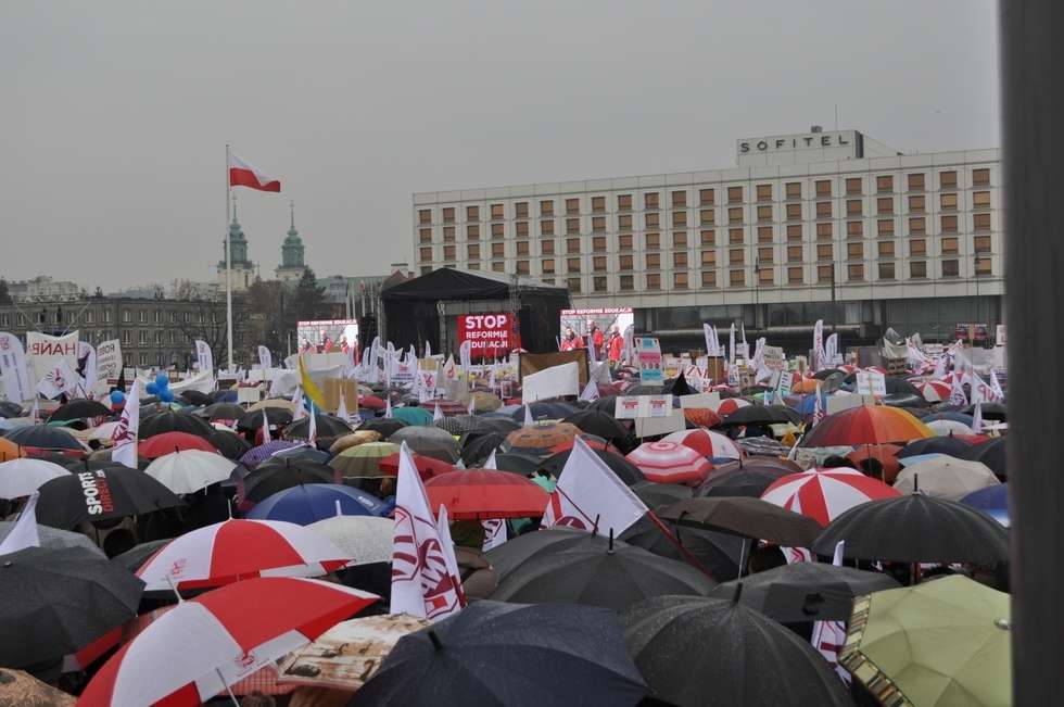  Protest nauczycieli w Warszawie (zdjęcie 21) - Autor: Agnieszka Kasperska