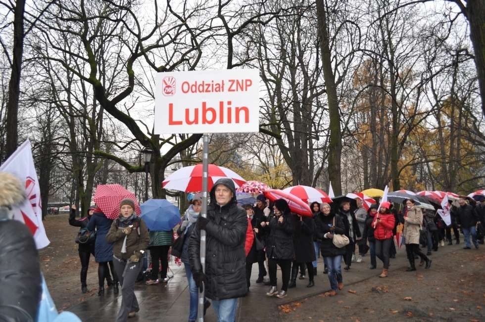  Protest nauczycieli w Warszawie (zdjęcie 26) - Autor: Agnieszka Kasperska