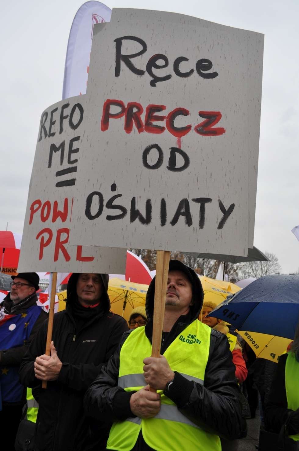  Protest nauczycieli w Warszawie (zdjęcie 10) - Autor: Agnieszka Kasperska