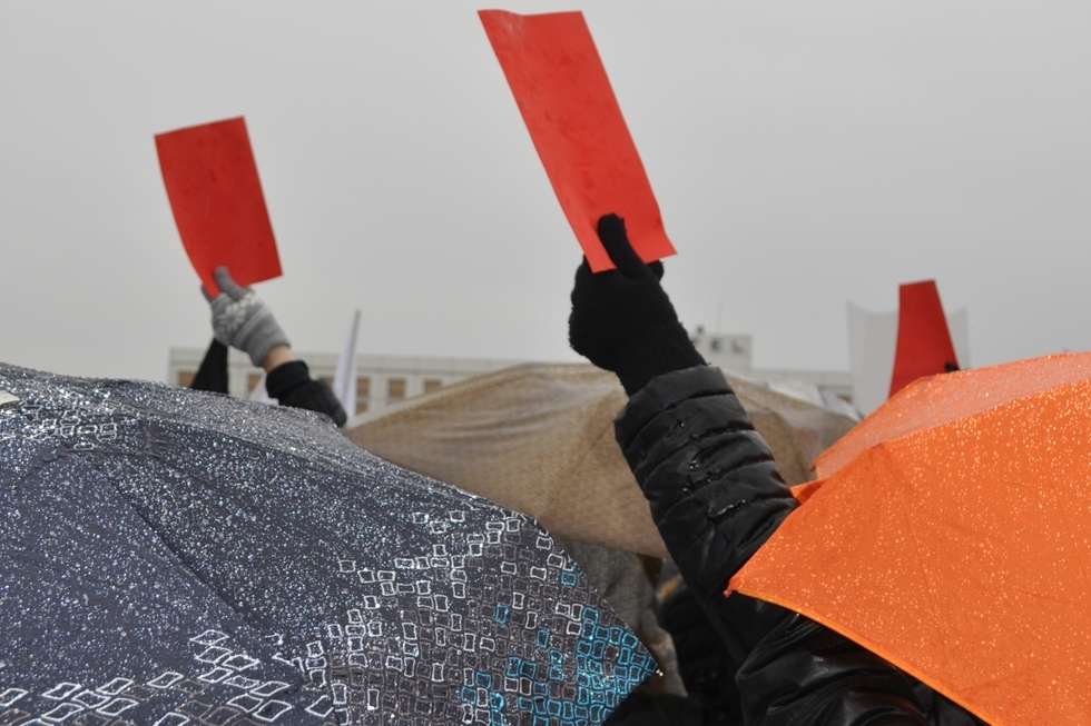  Protest nauczycieli w Warszawie (zdjęcie 19) - Autor: Agnieszka Kasperska