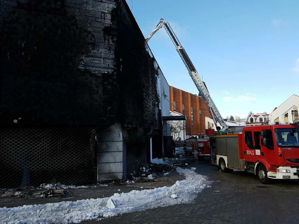  Pożar Stokrotki w Lublinie  - Autor: KM PSP Lublin
