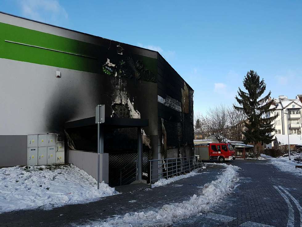  Pożar Stokrotki w Lublinie (zdjęcie 1) - Autor: KM PSP Lublin