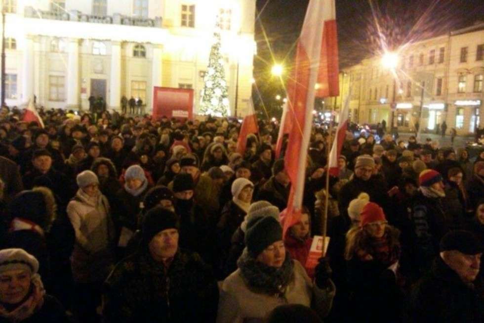  Protest KOD w Lublinie (zdjęcie 1) - Autor: Tomasz Maciuszczak