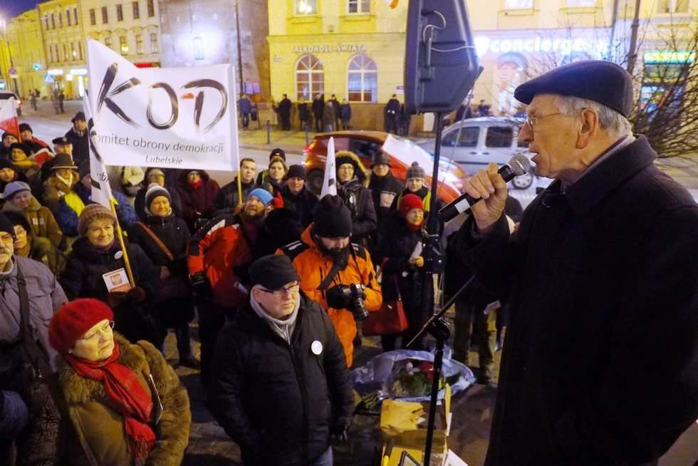  Demonstracja KOD w Lublinie (zdjęcie 2) - Autor: Maciej Kaczanowski