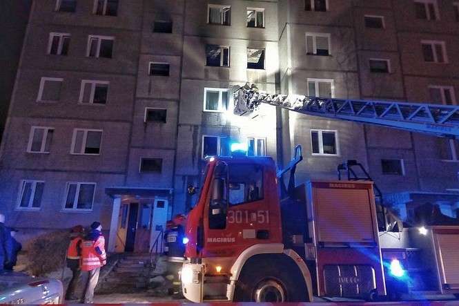 Pożar mieszkania przy ul. Ułanów w Lublinie - Autor: Dominik Smaga